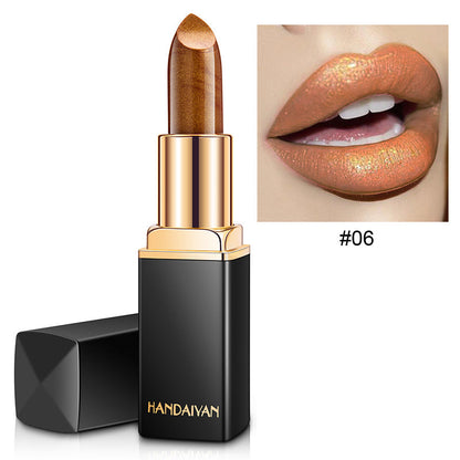 Han Daiyan Mermaid Metallic Lipstick – Shiny, Color-Changing Perfection